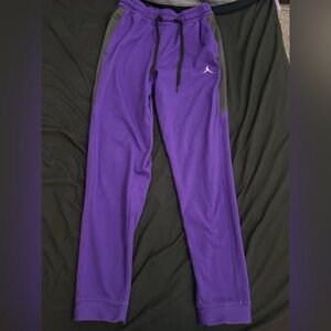 Jordan Purple and Black Sweatpants